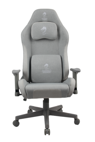 כיסא גיימינג בציפוי בד נושם Dragon Cyber Fabric GAMING CHAIR בצבע אפור