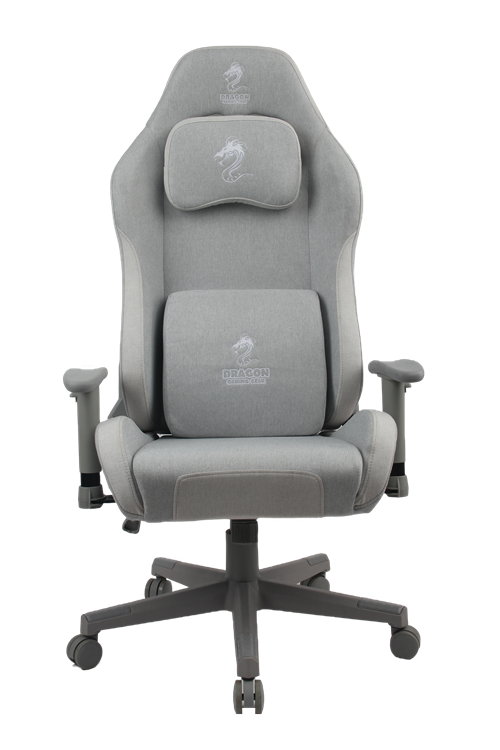 כיסא גיימינג בציפוי בד נושם Dragon Cyber Fabric GAMING CHAIR בצבע אפור