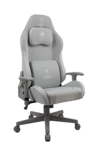 כיסא גיימינג בציפוי בד נושם Dragon Cyber Fabric GAMING CHAIR בצבע אפור