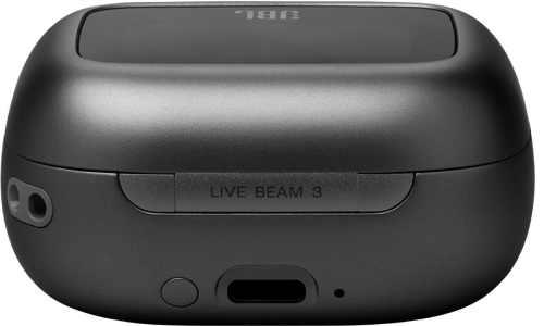 אוזניות אלחוטיות שחורות עם מארז חכם JBL Live Beam 3 TWS ANC