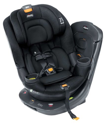 כסא בטיחות מסתובב פיט 360 Fit עם בדי קלירטקס ClearTex ללא כימיקלים ומנגנון התקנה LeverLock - שחור