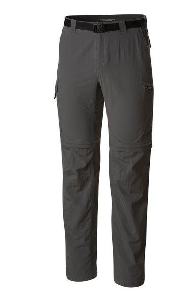 מכנסי טיולים מתקצרים לגברים אפור Columbia - Silver Ridge