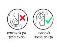 תרסיס ספריי אוויר דחוס AEROPAK לניקוי מוצרי אלקטרוניקה