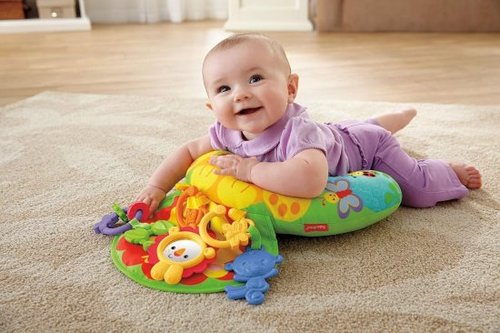 כרית פעילות לתינוק מבית Pit Toys - ג'ירפה