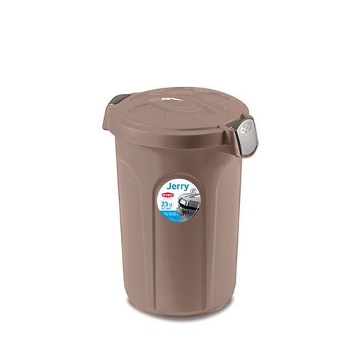 פח אחסון למזון לכלב ולחתול כסוף 23 ליטר