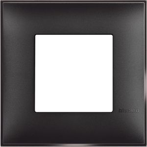 מסגרת רבועית 2 מודול לקופסא 55 שחור CLASSIA