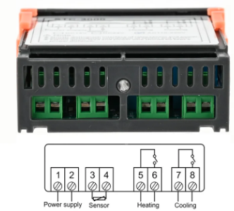 מד טמפרטורה דיגיטלי לפנל ממוחשב  110-220V