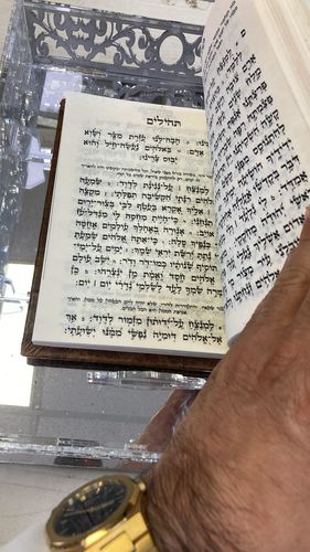 ספר תהילים שלם על קלף אמיתי דגם 34435