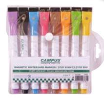 טושים מחיקים ללוח עם מגנט (8) קמפוס CAMPUS