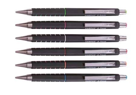 עיפרון מכני מתכתי שחור 0.5 קמפוס