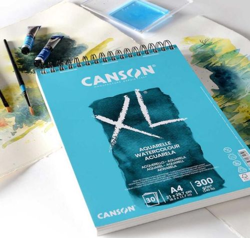 בלוק אקוורל 300 גר' CANSON XL A4 (30 דף)