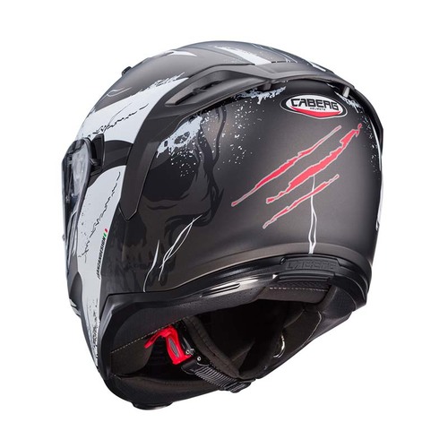 קסדת כביש מלאה לאופנוע CABERG AVALON X שחור\לבן\אדום