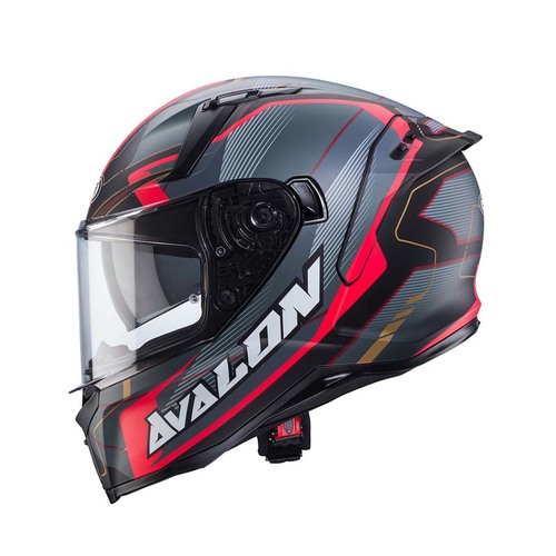 קסדת כביש מלאה לאופנוע CABERG AVALON X אפור\אדום