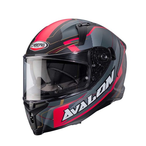 קסדת כביש מלאה לאופנוע CABERG AVALON X אפור\אדום