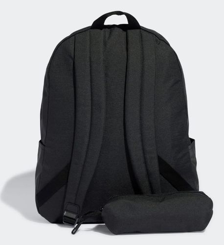 תיק גב Adidas דגם קלאסיק - שחור פסים ירוקים עם קלמר