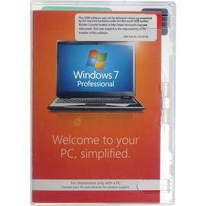 מערכת הפעלה חלונות 7 פרו Windows 7 Pro OEM מלאה מיקרוסופט