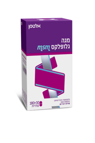 מגה גלופלקס MSM ו 180+30 קפסולות