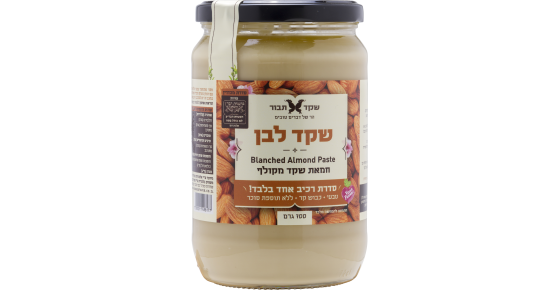 חמאת שקד לבן אריזה משפחתית