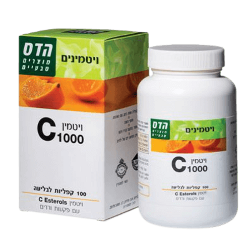 ויטמין C 1000-לבליעה | ויטמין C בריכוז גבוה | מכיל 100 טבליות  פלוריש הדס | Floris Hadas