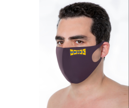 מסכת נשימה לפנים מנדפת זיעה מבד לייקרה רב שימושית 
