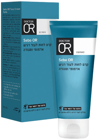 קרם לחות לעור אדמומי ומגורה | מכיל 75 מ"ל | SEBO OR | ד"ר עור | Doctor Or	