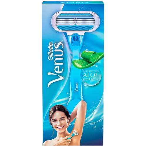 סכין גילוח ג'ילט ונוס | סכין גילוח לאישה | בתוספת תמצית אלוורה | ג'ילט | Gillette