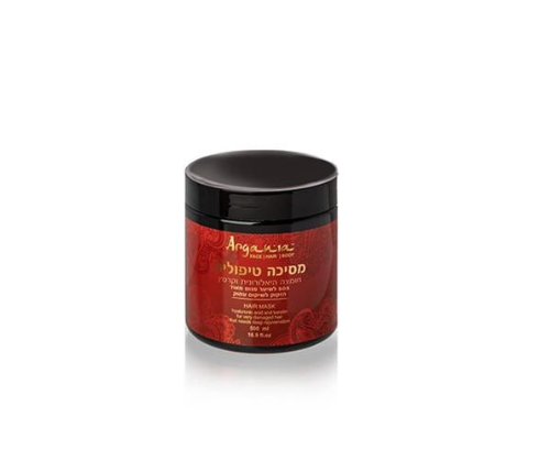 מסיכה טיפולית + חומצה היאלורונית וקרטין לשיער פגום מאוד הזקוק לשיקום עמוק - ARGANIA ARGANIA | ארגניה