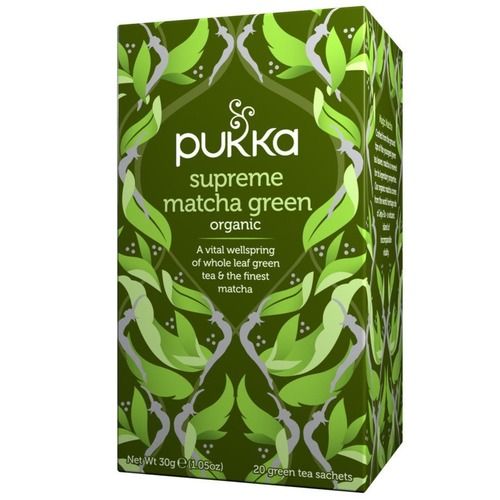 תה ירוק מאצ'ה | מכיל 20 שקיקים | פוקה | PUKKA
