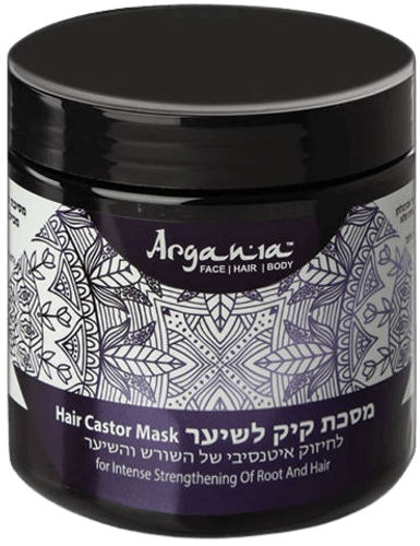 מסיכת קיק לשיער | לחיזוק איטנסיבי של השורש והשיער | ללא רכיבים מן החי | ללא מלחים | ללא פראבנים | ARGANIA | ארגניה