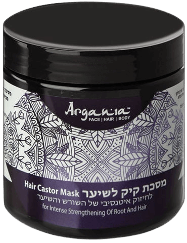מסיכת קיק לשיער | לחיזוק איטנסיבי של השורש והשיער | ללא רכיבים מן החי | ללא מלחים | ללא פראבנים | ARGANIA | ארגניה