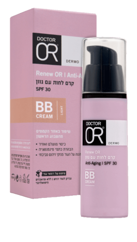 קרם BB | לחות עם גוון לייט | מקדם הגנה SPF30 | אנטי אייג