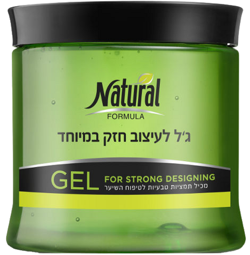 ג'ל לעיצוב השיער | חזק במיוחד | נטורל פורמולה | Natural Formula