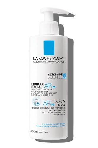 ליפיקאר באום AP + M | קרם גוף מזין בעל פעולת שיקום משולשת | מכיל 400 מ"ל |  לה רוש פוזה | LA ROCHE POSAY 