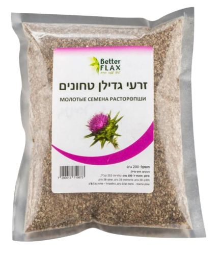 זרעי גדילן טחונים | בטר פלקס | מכיל 200 גרם בטר פלקס | Better FLAX