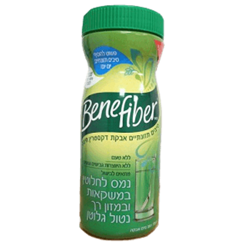 בנפייבר | אבקת סיבים תזונתיים דקסטרין חיטה | תורם לשמירת פעילות עיכול תקינה | מכיל 261 גרם
