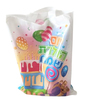 10 שקית יום הולדת גדולה עם ידית/ דגם עוגת יום הולדת