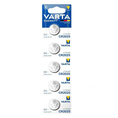 5 סוללות כפתור  VARTA CR2025 5pck 3V 