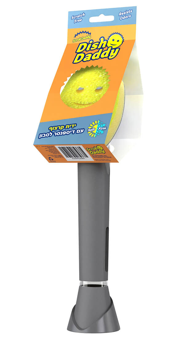 ידית קרצוף עם דיספנסר לסבון - Scrub Daddy