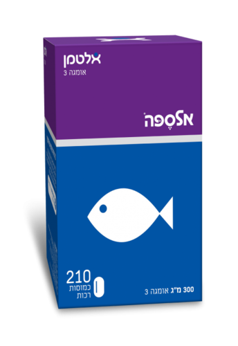 אלספה | אומגה 3 | כמוסות רכות | 210 כמוסות | אלטמן | ALTMAN
