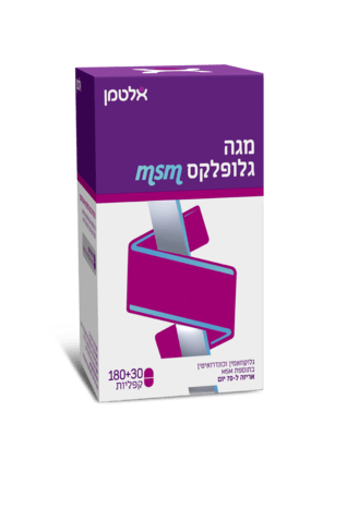 מגה גלופלקס MSM ו 180+30 קפסולות