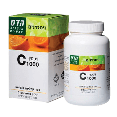ויטמין C 1000-לבליעה | ויטמין C בריכוז גבוה | מכיל 100 טבליות  פלוריש הדס | Floris Hadas