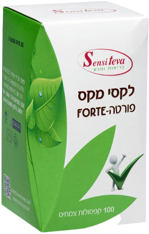 לקסי מקס פורטה | כמוסות צמחים ומגנזיום | תוסף תזונה | מכיל 100 כמוסות | כשר פרווה |  סנסי טבע | Sensi Teva