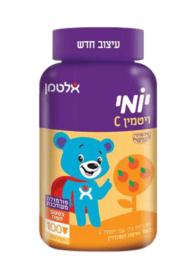 יומי ויטמין C | בטעם תפוז | מכיל 100 דובונים | אלטמן | ALTMAN