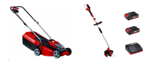 סט חרמש נטען 36 וולט+ מכסחת דשא 18 וולט נטענת   GE-CT 36 .2 Einhell [ 2 סוללות + מטען ]