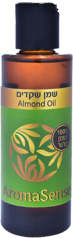 שמן שקדים | מכיל 100 מ"ל | 100% שמן טהור | Almond Oil |  ארומה סנס | Aroma Sense