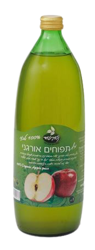 מיץ תפוחים אורגני | 100% | מבית נטורפוד | טעים יותר בריא יותר | מכיל 1 ליטר