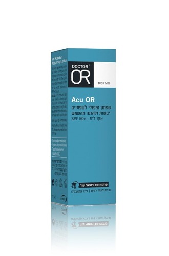 שפתון טיפולי לשפתיים יבשות ולהגנה משמש |  SPF 50 | מכיל 4.5 מ"ל | ACU OR | ד"ר עור | Doctor Or	