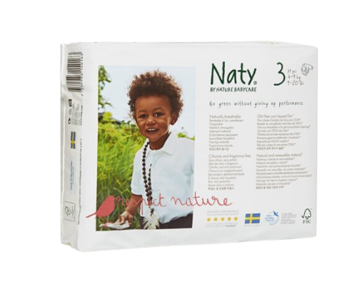 חיתולים טבעיים לתינוק - 31 יח' , 4-9 ק