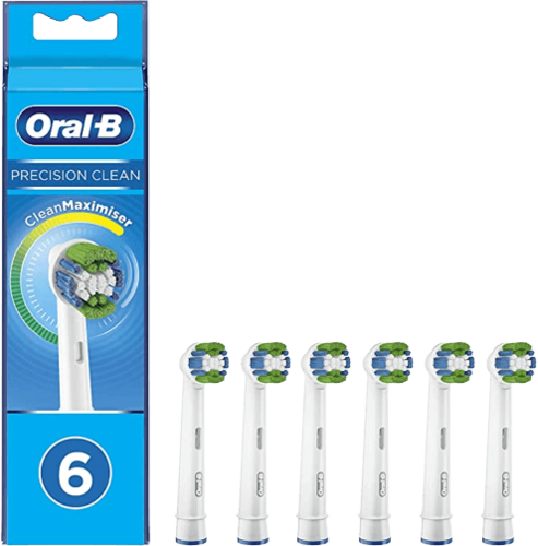 ראש מברשת שיניים | Oral-B Precision Clean | עם טכנולוגיית CleanMaximiser | חבילה של 6 ספירות | Oral B | אורל בי 