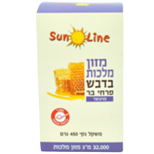 מזון מלכות | בדבש פרחי בר | 450 גרם | פרווה | סאן ליין | Sun line